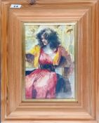 Robert Lenkiewicz (1941-2002), watercolour sketch of Esther Dalloway, painted as a gift to