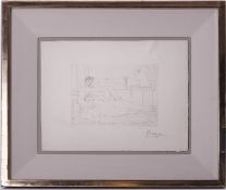 Pablo Picasso (1881-1973), a signed edition Le Repos Du Sculpteur II, from la suite Vollard,