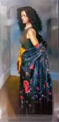 Robert Lenkiewicz (1941-2002), limited edition print on canvas 'Anna Standing in a Black Shawl'