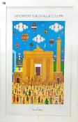 Brian Pollard (1946-) three limited edition prints 'Devonport Guildhall and Column' 9/500, 'Medics