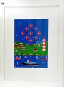 Brian Pollard (1946-) limited edition print 'Cremyll Ferry' 8/250, with pencil signature, framed and