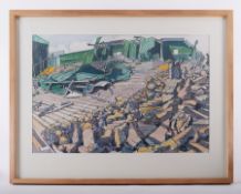 Richard Allman, 'Demolition of the Devonport End #2 (observations at the time)' signed Ink and was