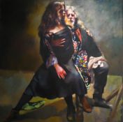 Robert Lenkiewicz (1941-2002), a fine large scale oil on canvas 'Study/St Anthony Theme,