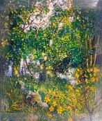 Robert Lenkiewicz (1941-2002), limited edition print on canvas 'The Painter's Garden with St
