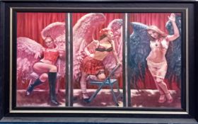 Hamish Blakely, limited edition print on canvas, 'Angels of Amsterdam', certificate of authent