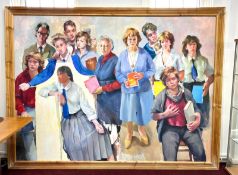 Robert Lenkiewicz (1941-2002), large scale oil on canvas, 'Project 17: Observations on Local