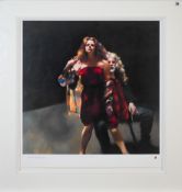 Robert Lenkiewicz (1941-2002), limited edition print 'The Painter with Janine' H/C, in mount,