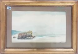 Five watercolour seascapes, to include two scenes of Plymouth, two signed 'Forbes', framed and