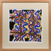 John Barnicoat, mixed media on paper, 'Abstract', pencil inscribed '5th of the 7th- 005700',