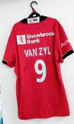 Ivan van Zyl (South African rugby player, 1995-), signed Saracens rugby shirt. Sold on behalf of the