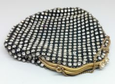 An art deco diamante evening purse.