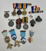 A small collection of Masonic medals awarded to W.Bro.G.A.Blake from the Maylands Lodge No5375