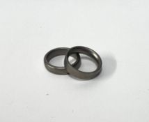Two gents Titanium rings, both size V.