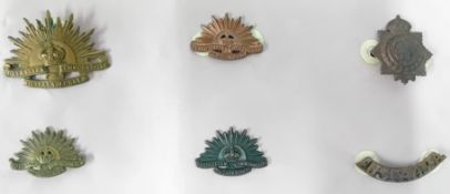 A collection of 20th century Australian cap badges, to include an Australian Army Medical Corps,