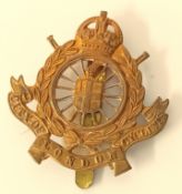 A gilt cap badge of the short lived 1/1st London Divisional Cyclist Company (City of London