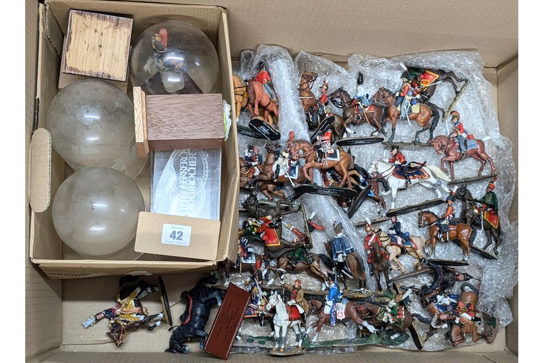 A collection of painted and part-painted figures of Napoleonic guards, soldiers, calvary and - Image 2 of 4