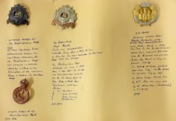 A collection of 20th century cap badges, to include a Bedfordshire Regiment, Hertfordshire Regt,