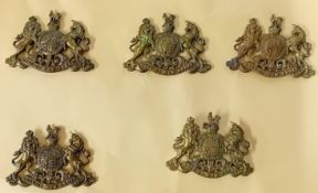 A collection of 20th century cap badges, to include five general service, Argyll and Sutherland,