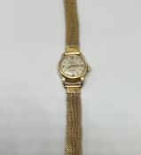 An 18ct yellow gold Incabloc ladies wristwatch, total weight 22.2g