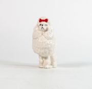 Beswick seated Poodle with bow 1871