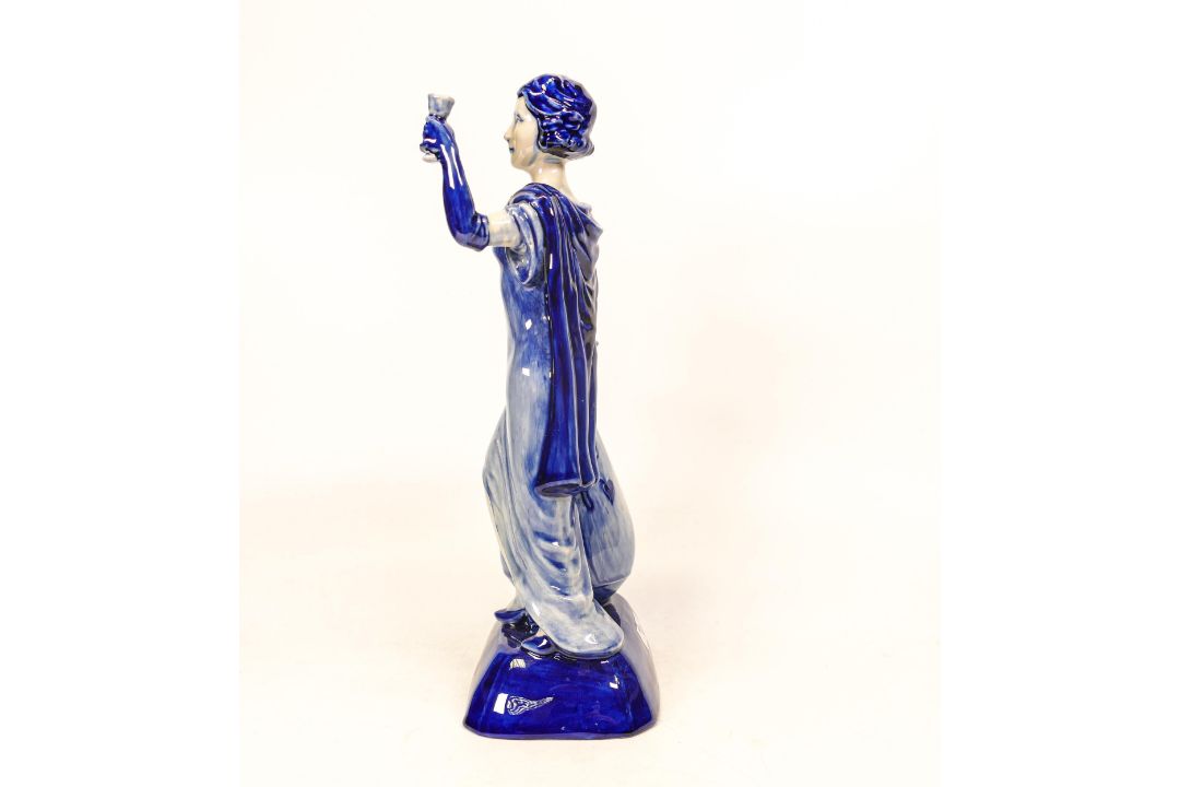 Kevin Francis / Peggy Davies Blue Fusion figure Charlotte Rhead - Image 3 of 6