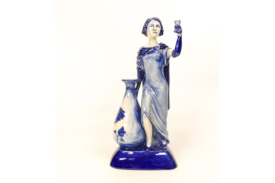 Kevin Francis / Peggy Davies Blue Fusion figure Charlotte Rhead - Image 1 of 6
