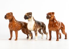 Beswick dogs Tan & Brindle Boxers 