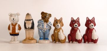 Wade collection of items to include limited edition Edward Fox, similar darker items, unfinished