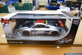 Boxed Rastar radio controlled model of an Audi R8 LMS