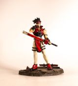 Guilty Gear Game Sammy 200 ARC System Works figure, height on base 29cm (sword unstuck at hilt &