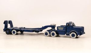 Vintage Repainted Blue Dinky Supertoys Tank Transporter