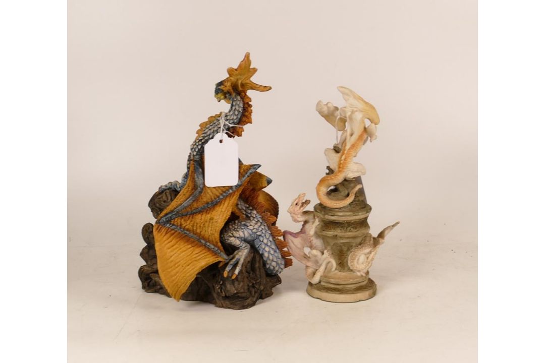 Enchantica dragon Jabel (with cert) together with Enchantica dragon trinket pot, height of tallest - Image 3 of 3
