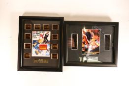 Two limited edition Rye by Post James Bond movie film cells for The World is Not Enopugh and On