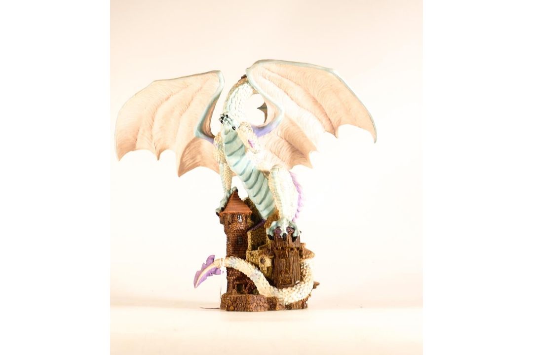 Enchantica Grawlfang- Winter Dragon, EN2361, boxed, height 30cm - Image 1 of 8