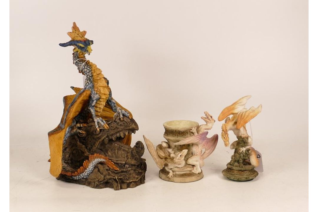 Enchantica dragon Jabel (with cert) together with Enchantica dragon trinket pot, height of tallest - Image 2 of 3