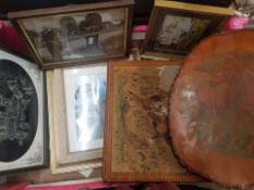 A mixed collection of framed items with Equine & Traveller theme