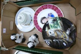A mixed collection of items to include Beswick Staffordshire Dog Figures, Royal Doulton Decorative