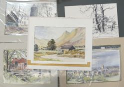 Doris Brown S.W.A (1933-2023) Five Rural Scenes and Landscapes including two title in the