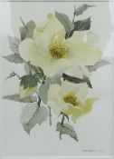 Doris Brown S.W.A (1933-2023) Floral Vignette, Watercolour on Paper, signed lower right 'Doris Brown