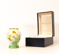 Moorcroft enamel The Awakening vase by Fiona Bakewell , Limited edition 17/50. Boxed with