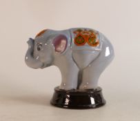Wade unusual moneybox of an Elephant standing on a drum, h.13.5cm.