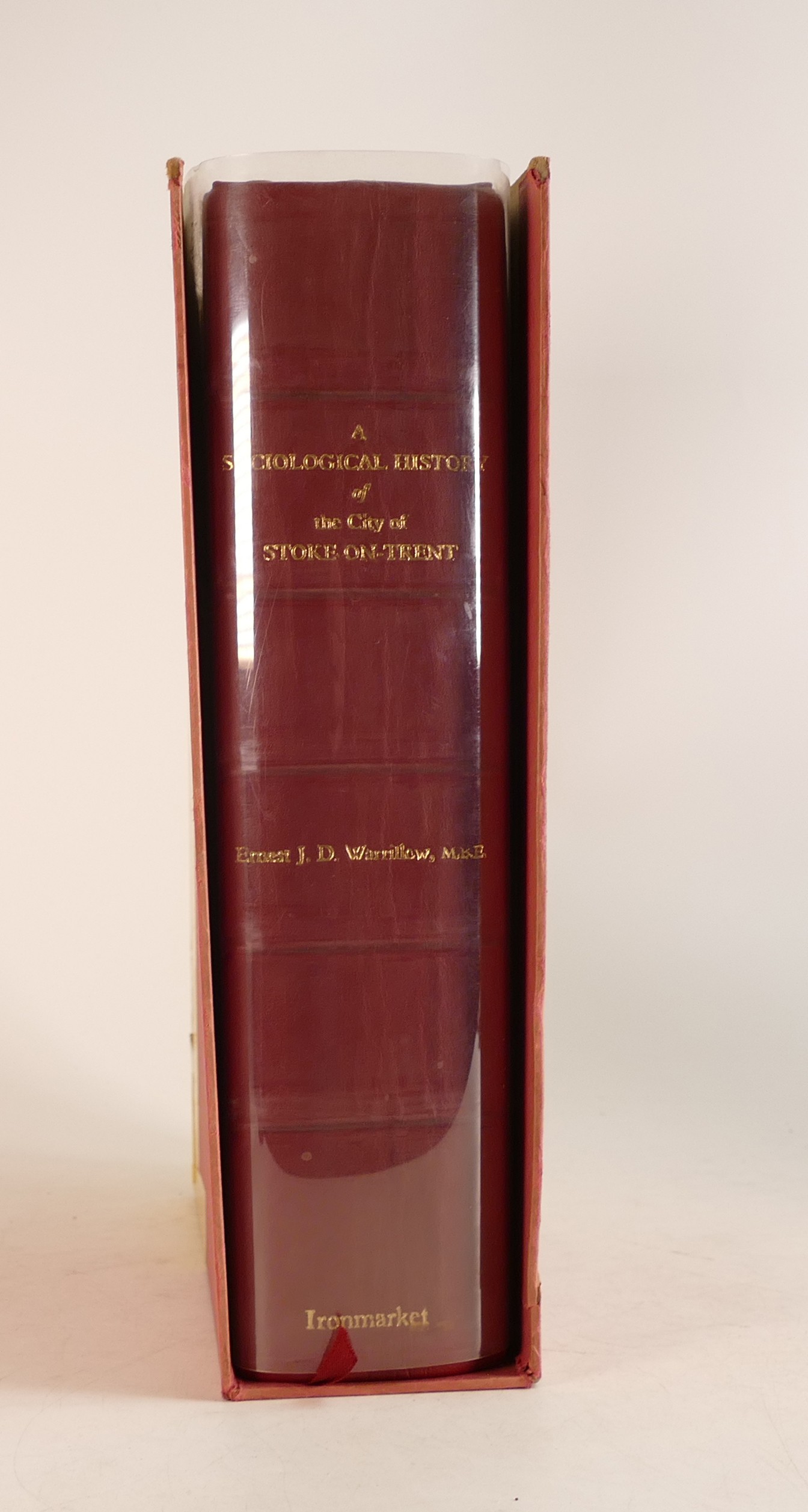 A sociological history of the city of Stoke On Trent by Ernest J D Warrilow, leather bound in - Image 9 of 9