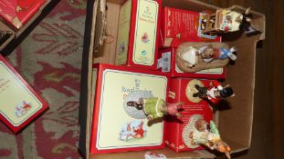 A collection of Royal Doulton Bunnykins figures to include On Line DB238, Ringmaster DB165, Romeo