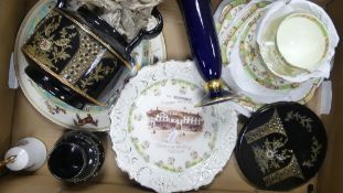 A Mixed Collection of Ceramics to include Wall Plates, Suntherland China Teaware, Jackfield Type