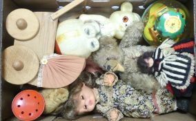 A Mixed Collection of Toys to include Fisher Price Roly Poly Chime Ball, Bear and Ball Knock Em Down