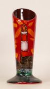 Anita Harris Lighthouse vase, gold signed to base, height 19cm