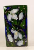 Anita Harris Snowdrop vase, gold signed to base, height 14.5