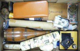 A Mixed Collection of Items to include Braun Voice Control Clock a/f, W. Avery Snuff Box Horsehoe,