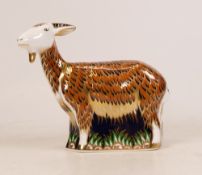 Royal Crown Derby exclusive edition Nanny Goat paperweight, Gold stopper