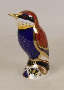Royal Crown Derby paperweight Bee-eater, gold stopper, boxed.